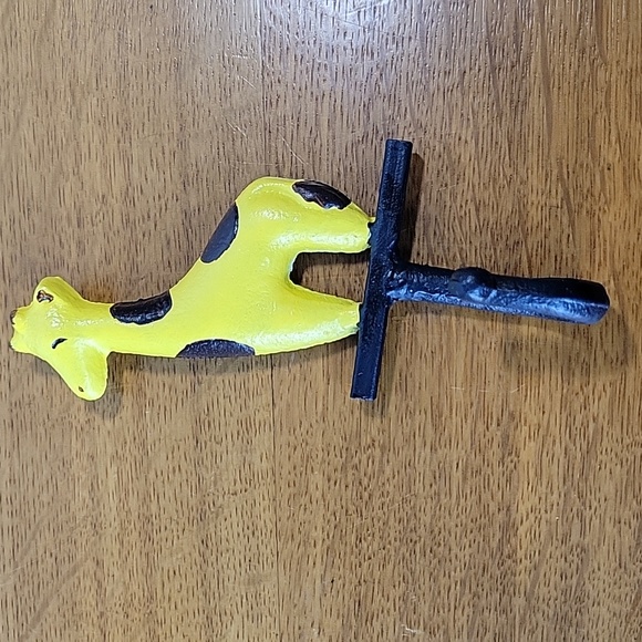 Cast Iron Giraffe Wall Hook  Key Coat Towel Purse Hanger - Picture 1 of 9